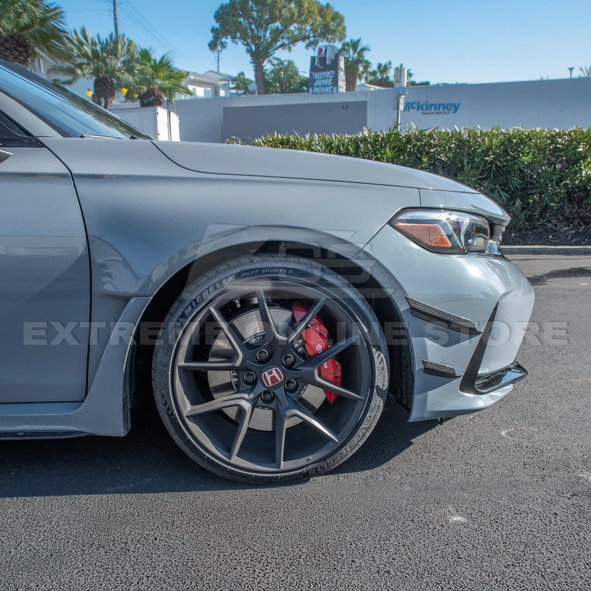 2023-Up Honda Civic Type-R Carbon Fiber Front Side Canards image 4