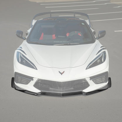 Corvette C8 Stingray DRY CARBON FIBER Front Splitter [Z06 / Z07 Conversion Package] image 1