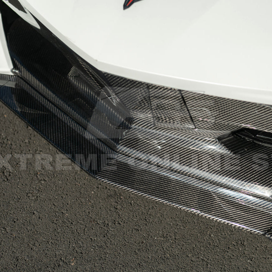 Corvette C8 Stingray DRY CARBON FIBER Front Splitter [Z06 / Z07 Conversion Package] image 61
