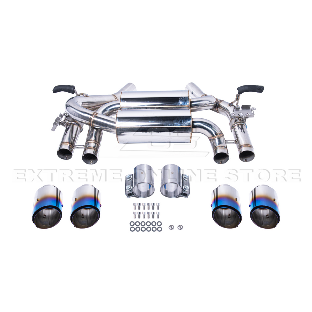 2015-20 BMW F80 M3 F82 M4 | 2.5 Piping w/ 3.5 Quad Tips Axle Back Exhaust image 37