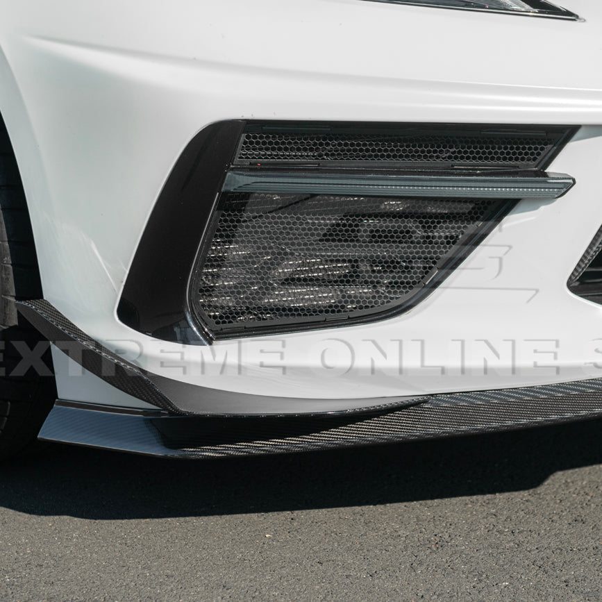 Corvette C8 Stingray DRY CARBON FIBER Front Splitter [Z06 / Z07 Conversion Package] image 64