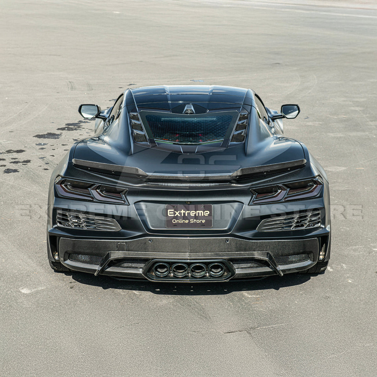 Corvette C8 Z06 DRY CARBON FIBER Wicker-bill Extension Winglets image 4