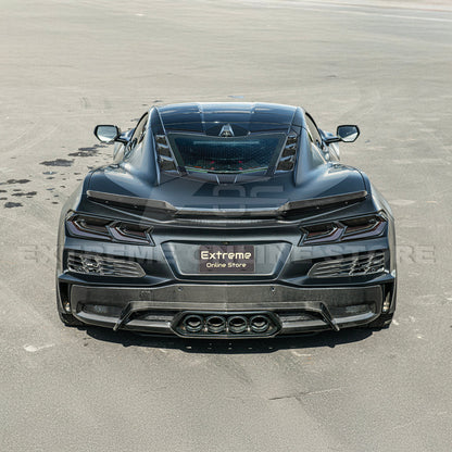 Corvette C8 Z06 DRY CARBON FIBER Wicker-bill Extension Winglets image 4