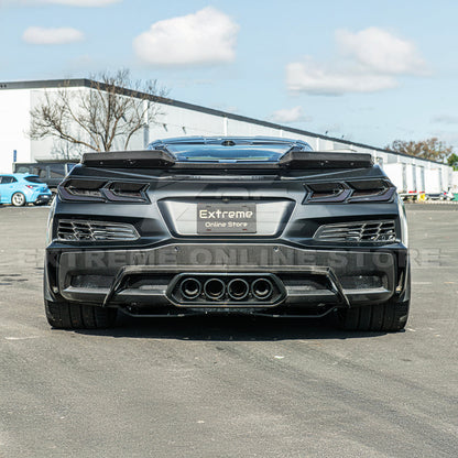 Corvette C8 Z06 DRY CARBON FIBER Wicker-bill Extension Winglets image 6
