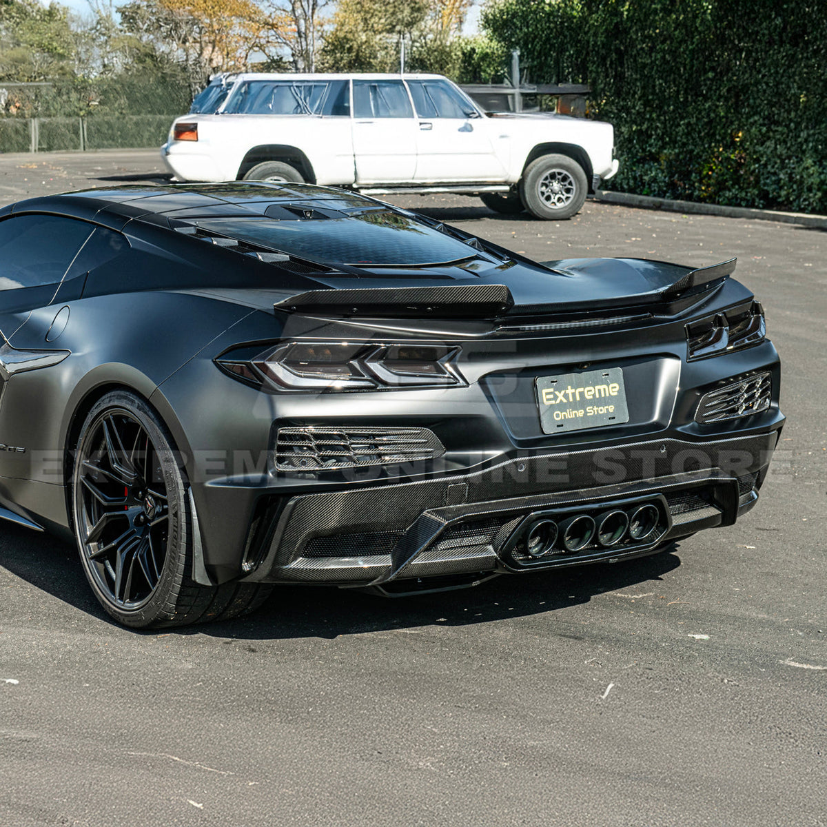Corvette C8 Z06 DRY CARBON FIBER Wicker-bill Extension Winglets image 8