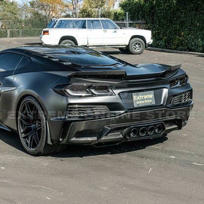 Corvette C8 Z06 DRY CARBON FIBER Wicker-bill Extension Winglets image 8