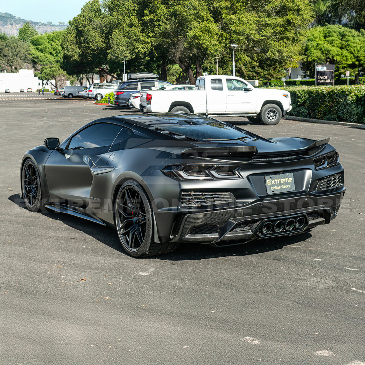 Corvette C8 Z06 DRY CARBON FIBER Wicker-bill Extension Winglets image 7