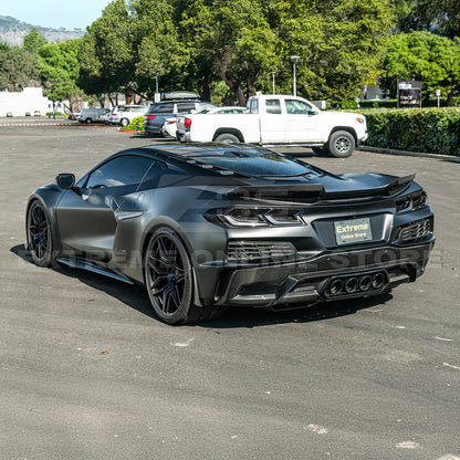 Corvette C8 Z06 DRY CARBON FIBER Wicker-bill Extension Winglets image 7
