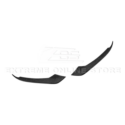 2015-17 Ford Mustang DRY CARBON FIBER Front Bumper Fog Light Eyebrow Trim Pair image 22