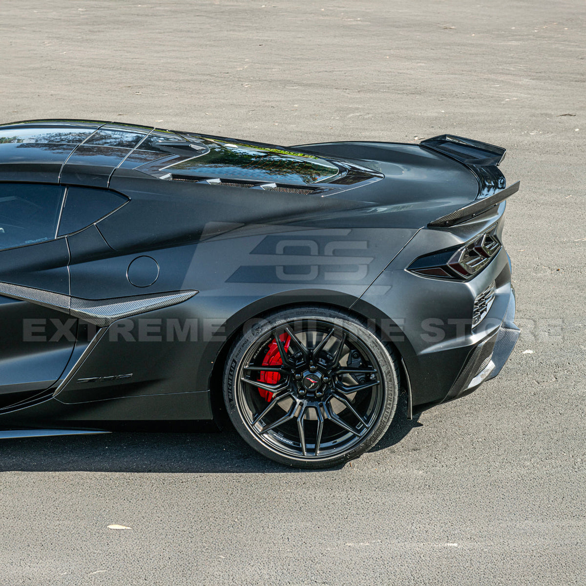 Corvette C8 Z06 DRY CARBON FIBER Wicker-bill Extension Winglets image 10