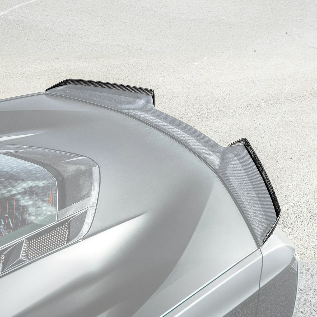 Corvette C8 Z06 DRY CARBON FIBER Wicker-bill Extension Winglets image 3