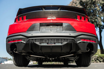 2024+ Ford Mustang Rear Finned Dry Carbon Fiber Bumper Diffuser image 16