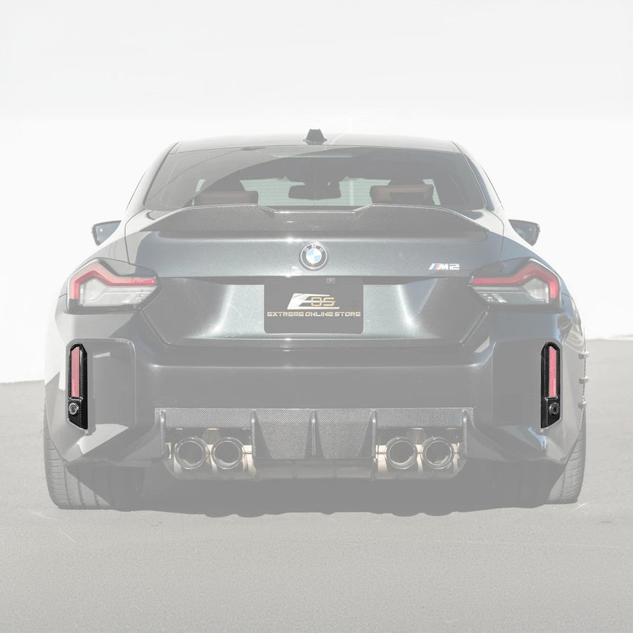 2023-Up BMW G87 M2 | Factory CARBON FIBER Replacement Rear Bumper Reflector image 1