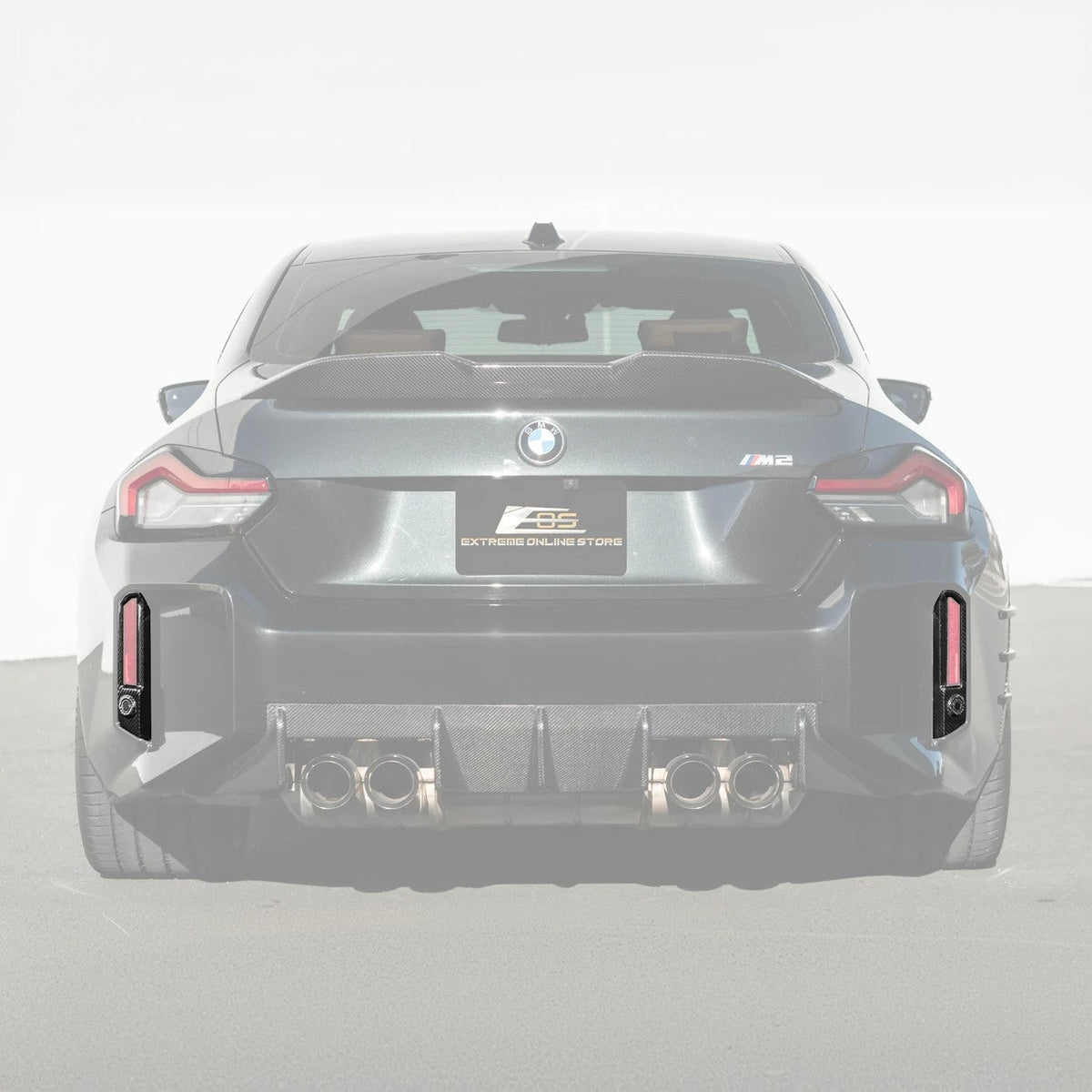 2023-Up BMW G87 M2 | Factory CARBON FIBER Replacement Rear Bumper Reflector image 3