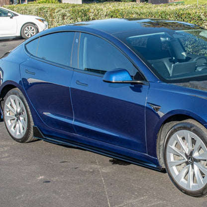 2017-23 Tesla Model 3 Track Side Skirts Rocker Panel image 2