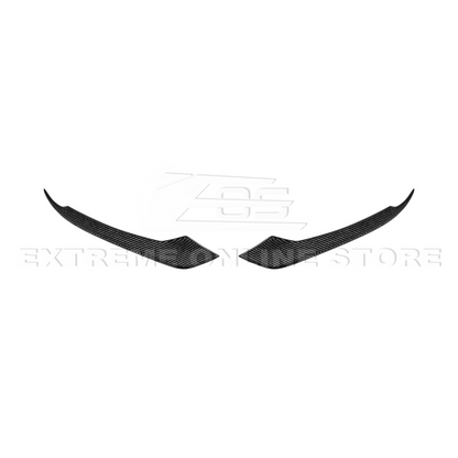 2015-17 Ford Mustang DRY CARBON FIBER Front Bumper Fog Light Eyebrow Trim Pair image 20