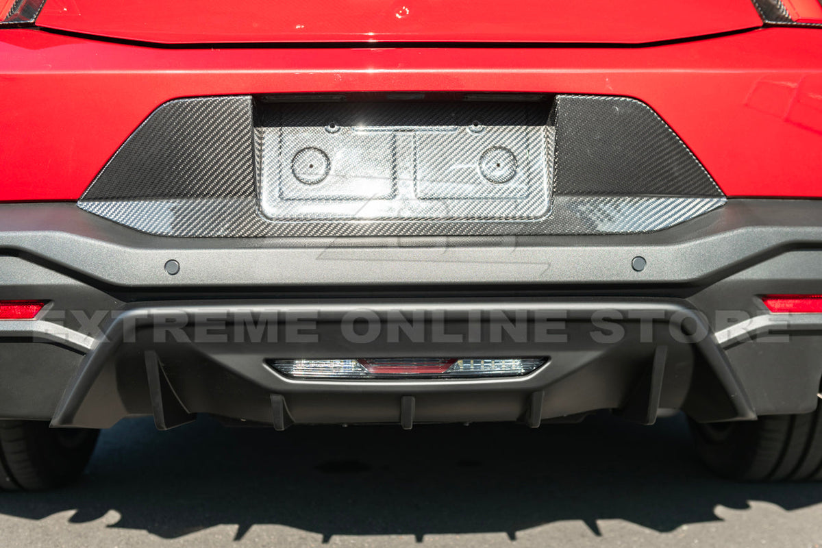2024+ Ford Mustang Rear Finned Dry Carbon Fiber Bumper Diffuser image 14