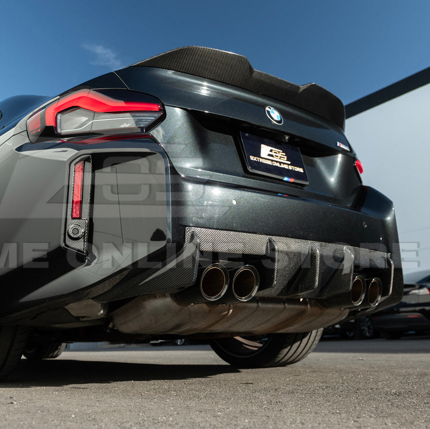 2023-Up BMW G87 M2 | Factory CARBON FIBER Replacement Rear Bumper Reflector image 9