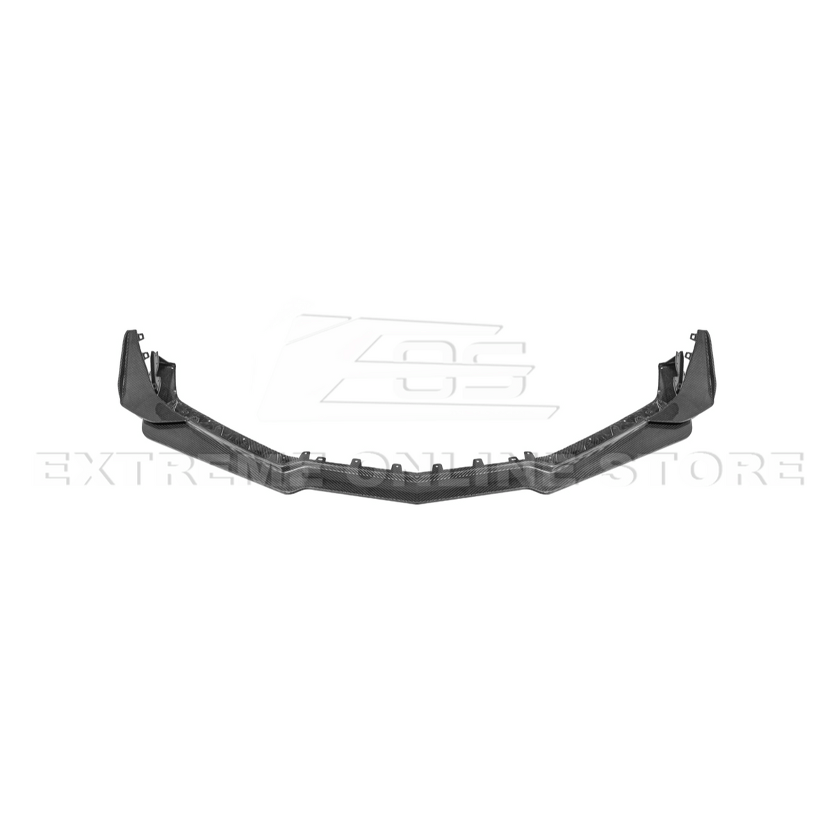 2023-Up Corvette C8 Z06 Z07 DRY CARBON FIBER Extended Package Front Lip & Canards image 21