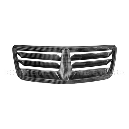 2024-Up Ford Mustang DRY CARBON FIBER Front Upper Hood Vent Insert Cover image 17