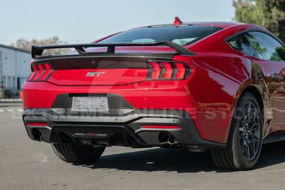 2024+ Ford Mustang Rear Finned Dry Carbon Fiber Bumper Diffuser image 23