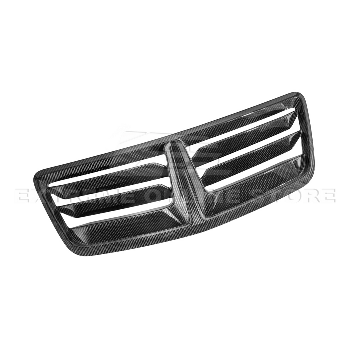 2024-Up Ford Mustang DRY CARBON FIBER Front Upper Hood Vent Insert Cover image 18