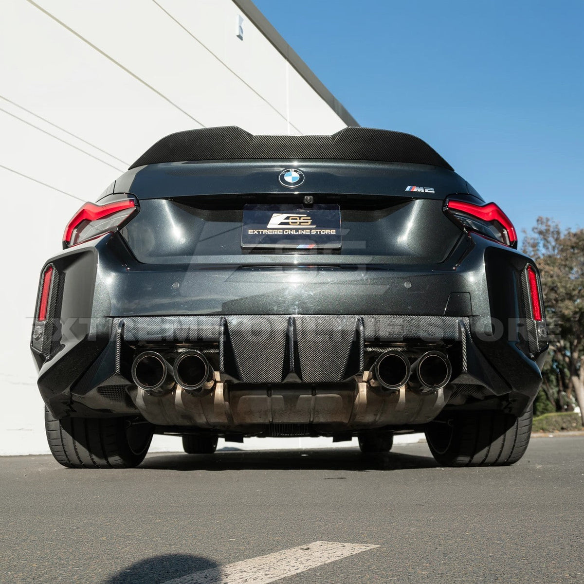 2023-Up BMW G87 M2 | Factory CARBON FIBER Replacement Rear Bumper Reflector image 10