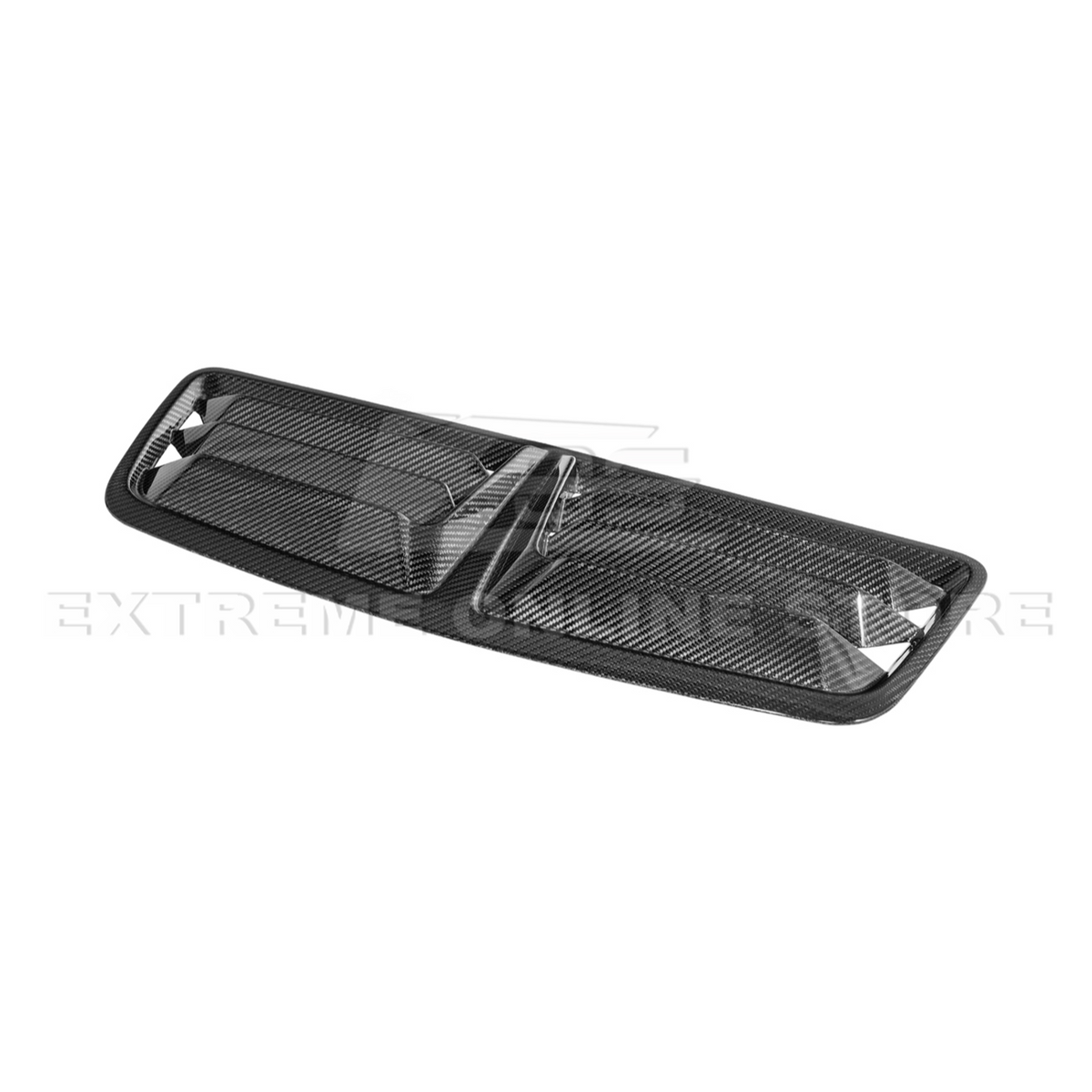 2024-Up Ford Mustang DRY CARBON FIBER Front Upper Hood Vent Insert Cover image 16