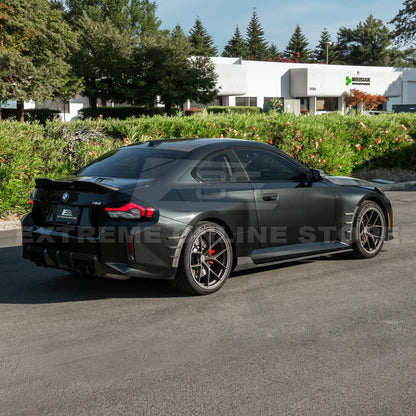 2023-Up BMW G87 M2 | TR Style Dry CARBON FIBER Side Skirts Rocker Panel Extension image 4