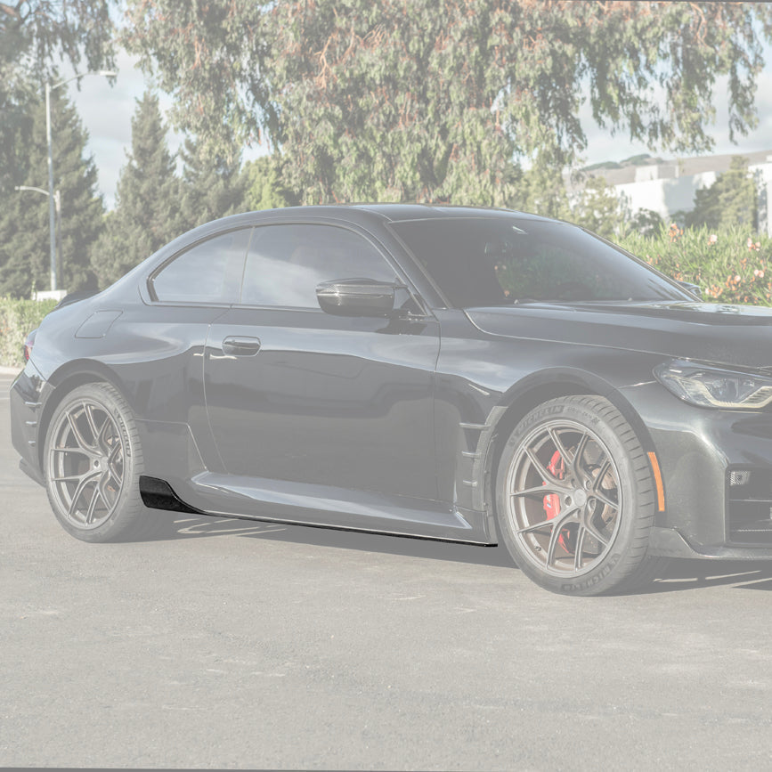 2023-Up BMW G87 M2 | TR Style Dry CARBON FIBER Side Skirts Rocker Panel Extension image 3