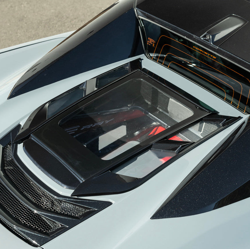 2020-Up Corvette C8 Convertible Rear Hatch Upper HTC Tonneau Window Inserts image 12