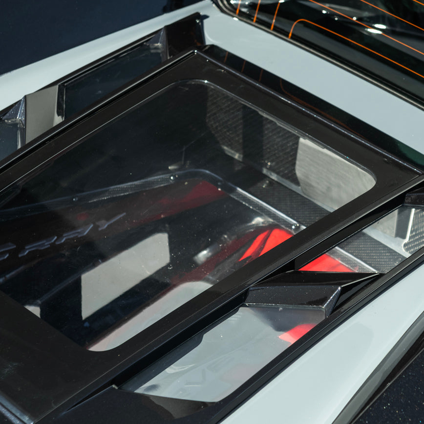 2020-Up Corvette C8 Convertible Rear Hatch Upper HTC Tonneau Window Inserts image 13