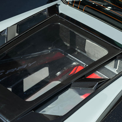 2020-Up Corvette C8 Convertible Rear Hatch Upper HTC Tonneau Window Inserts image 13