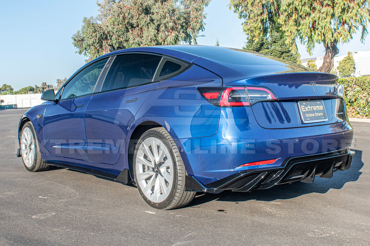 2017-23 Tesla Model 3 Track Side Skirts Rocker Panel image 3