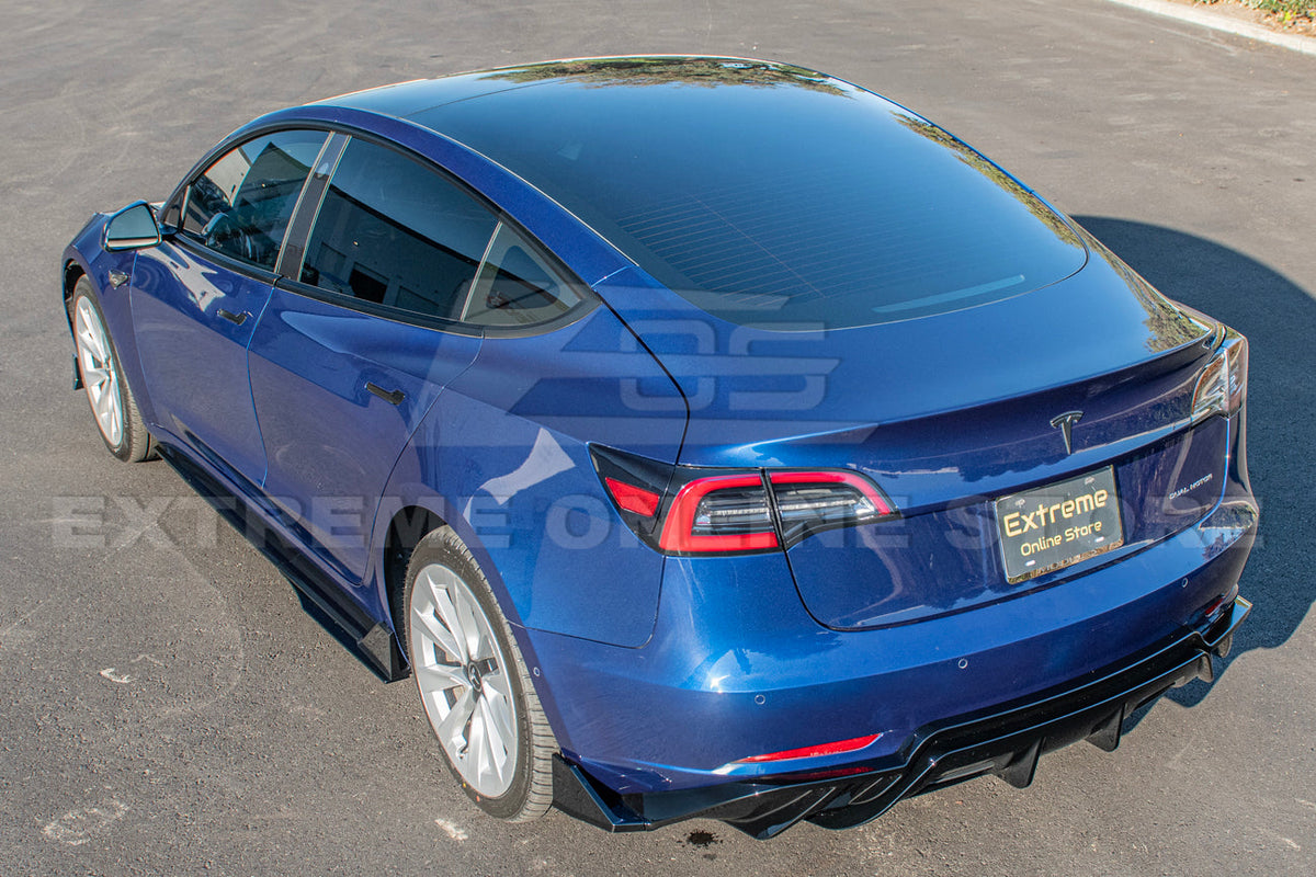 2017-23 Tesla Model 3 Performance Rear Bumper Diffuser image 3