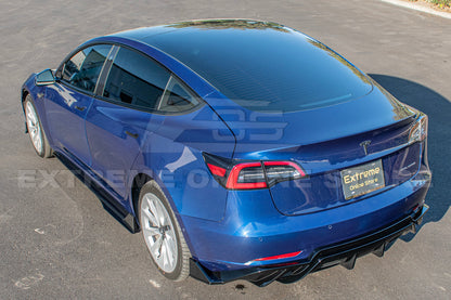 2017-23 Tesla Model 3 Performance Rear Bumper Diffuser image 3