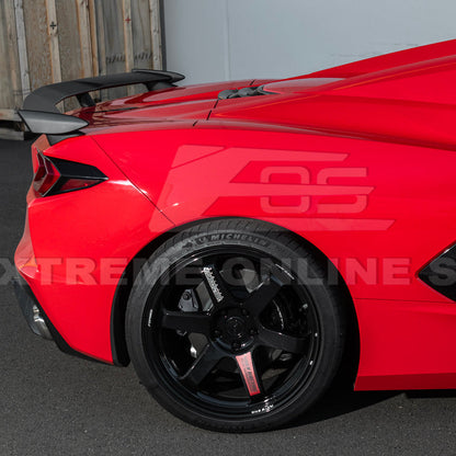 2020-Up Corvette C8 Z51 Facelifted Rear Trunk High Wing Spoiler image 8