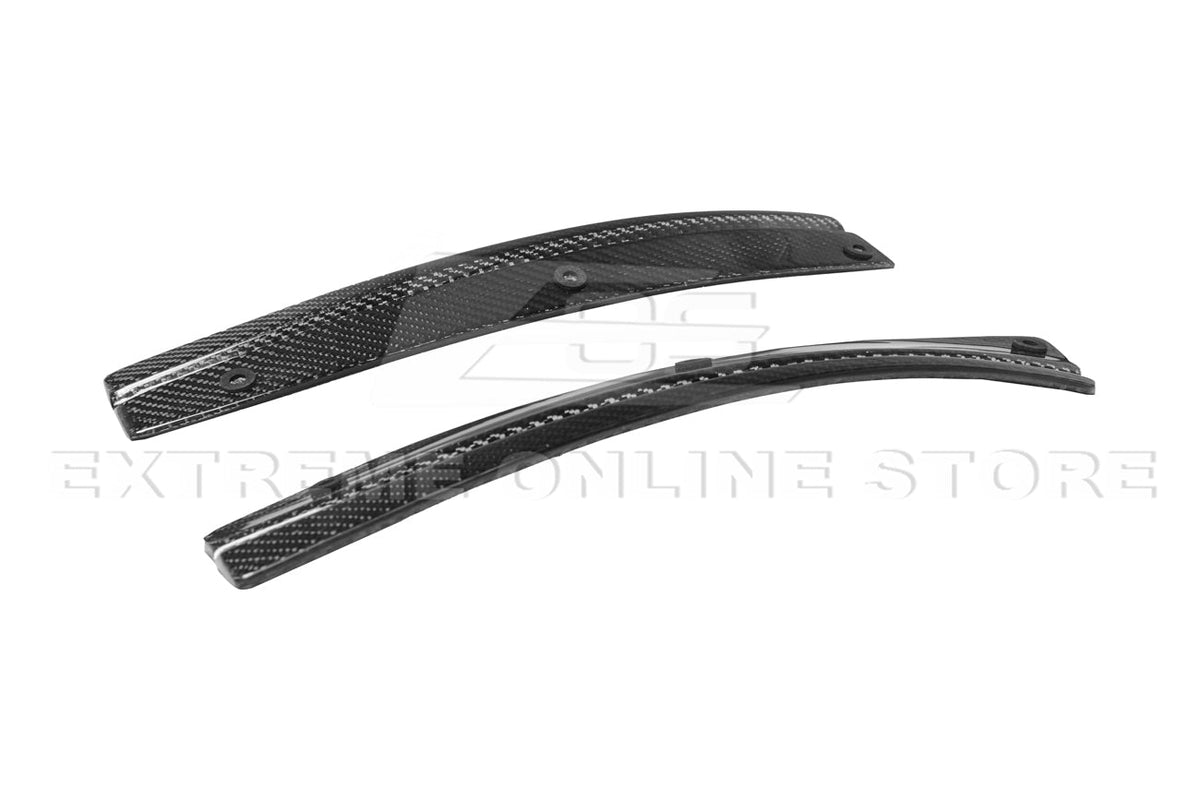 2016-19 Cadillac CTS-V Carbon Fiber Front Splitter Wheel Arch& Side Skirts Rockerst image 31