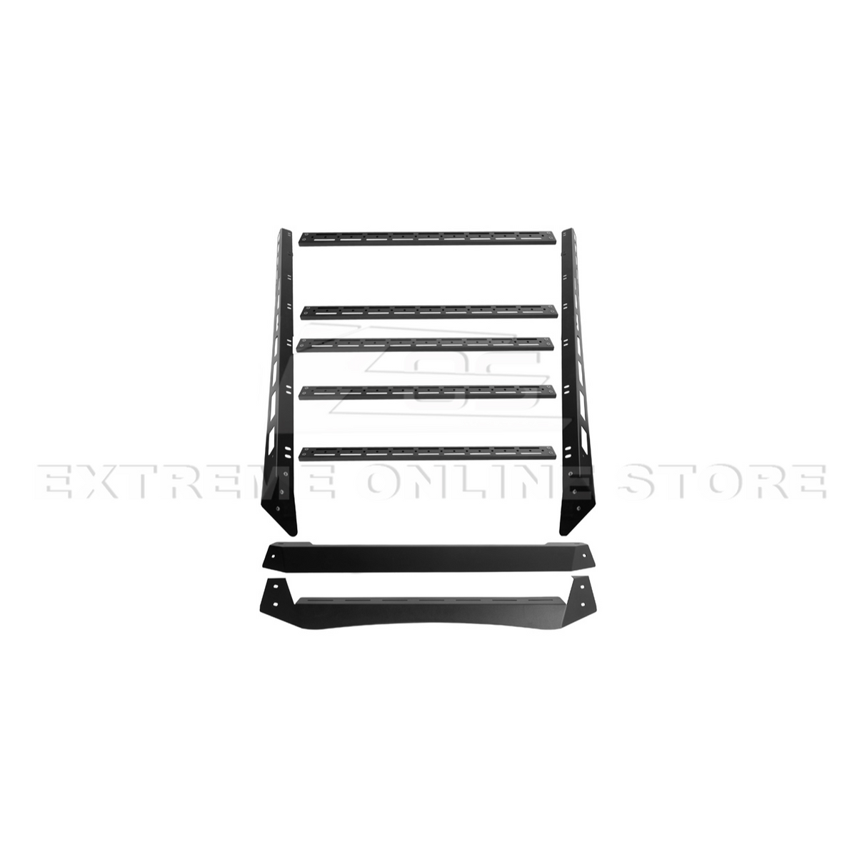 2010-24 Toyota 4Runner V2 Carbon Steel Black Top Roof Rack Cargo Carrier image 27