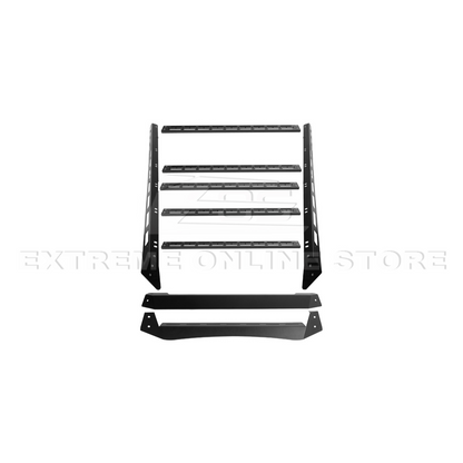 2010-24 Toyota 4Runner V2 Carbon Steel Black Top Roof Rack Cargo Carrier image 27