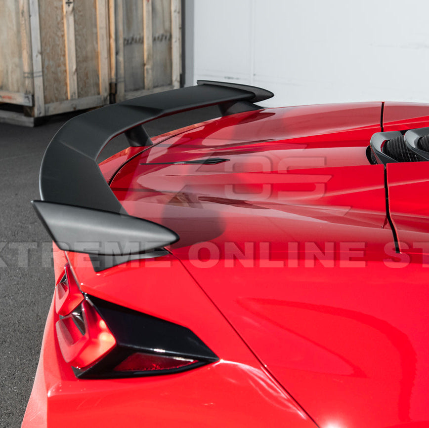 2020-Up Corvette C8 Z51 Facelifted Rear Trunk High Wing Spoiler image 12