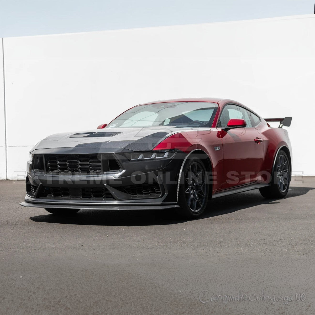 2024+ Ford Mustang Dark Horse Conversion Bumper Kit image 3