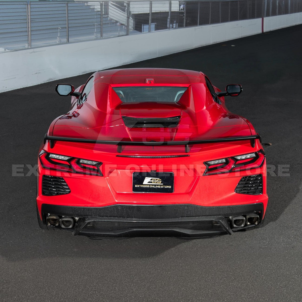 2020-Up Corvette C8 Z51 Facelifted Rear Trunk High Wing Spoiler image 6