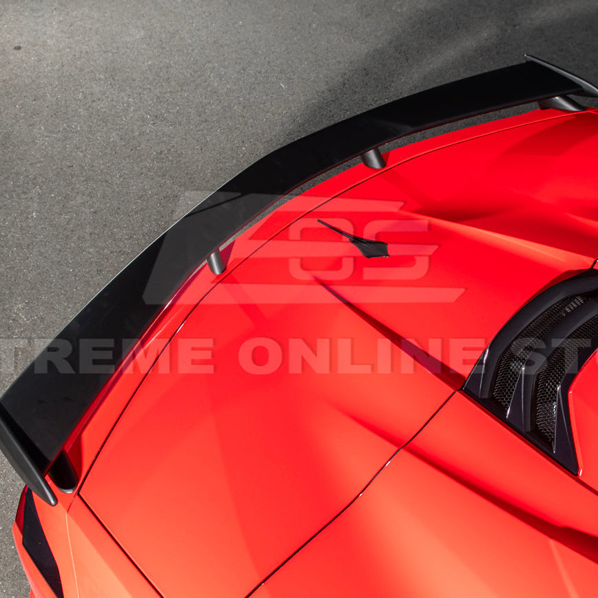 2020-Up Corvette C8 Z51 Facelifted Rear Trunk High Wing Spoiler image 14