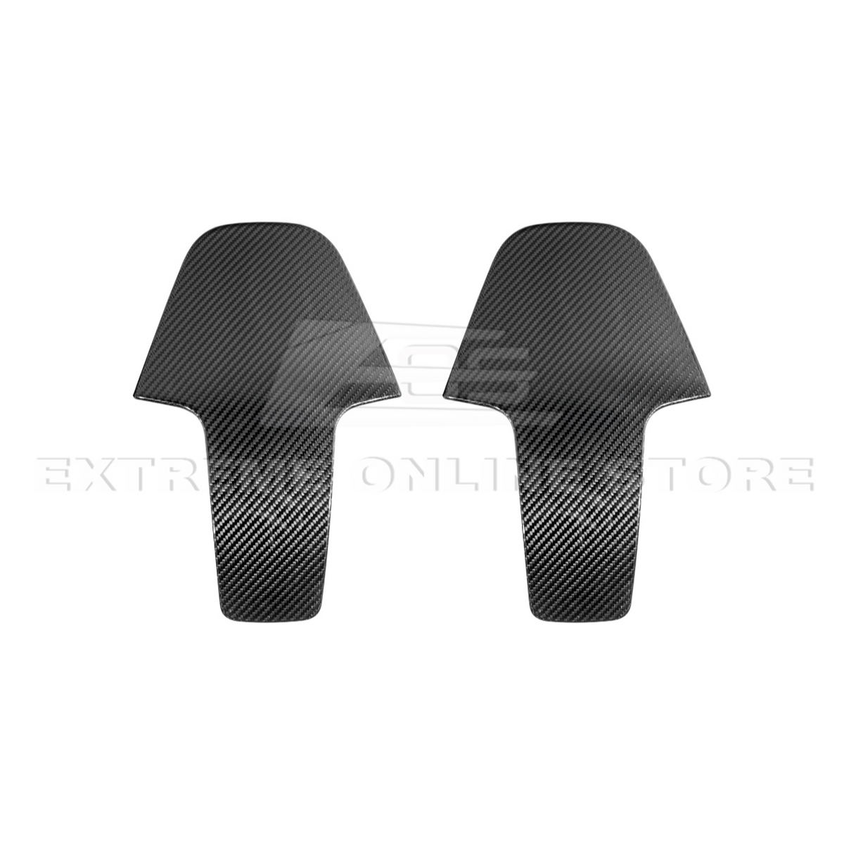 BMW G87 G82 M2 M4 Dry CARBON FIBER Tape-On Full Seat Back Cover Pair image 14