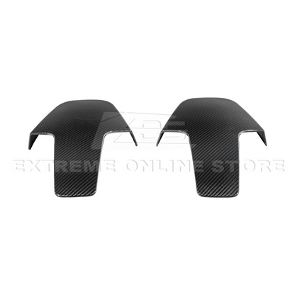 BMW G87 G82 M2 M4 Dry CARBON FIBER Tape-On Full Seat Back Cover Pair image 15