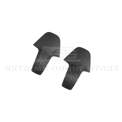 BMW G87 G82 M2 M4 Dry CARBON FIBER Tape-On Full Seat Back Cover Pair image 18