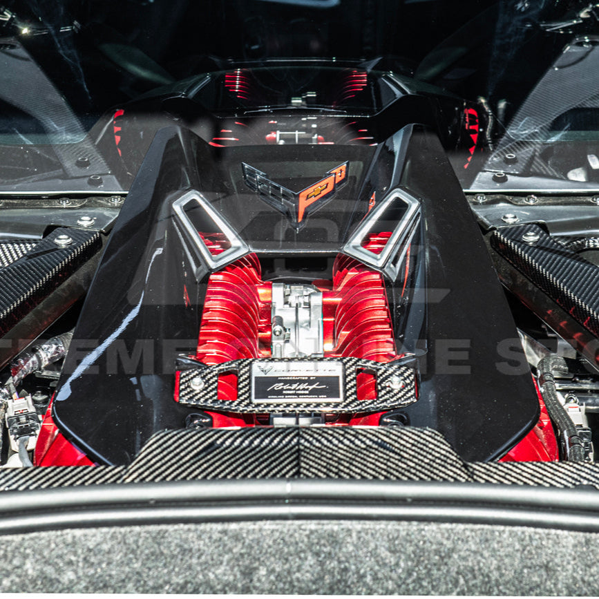 Chevrolet Corvette C8 Z06 DRY CARBON FIBER Engine Cover image 10