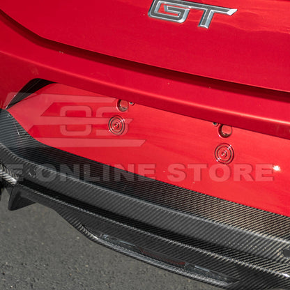 2024+ Ford Mustang GT Style Dry Carbon Fiber Rear Bumper Diffuser image 35