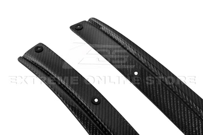 2016-19 Cadillac CTS-V Dry Carbon Fiber Front Splitter Side Wheel Arch image 13